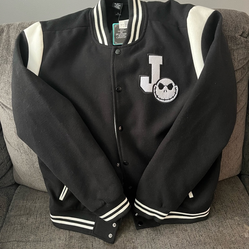 Box Lunch NWT Nightmare Before Christmas Varsity Jacket